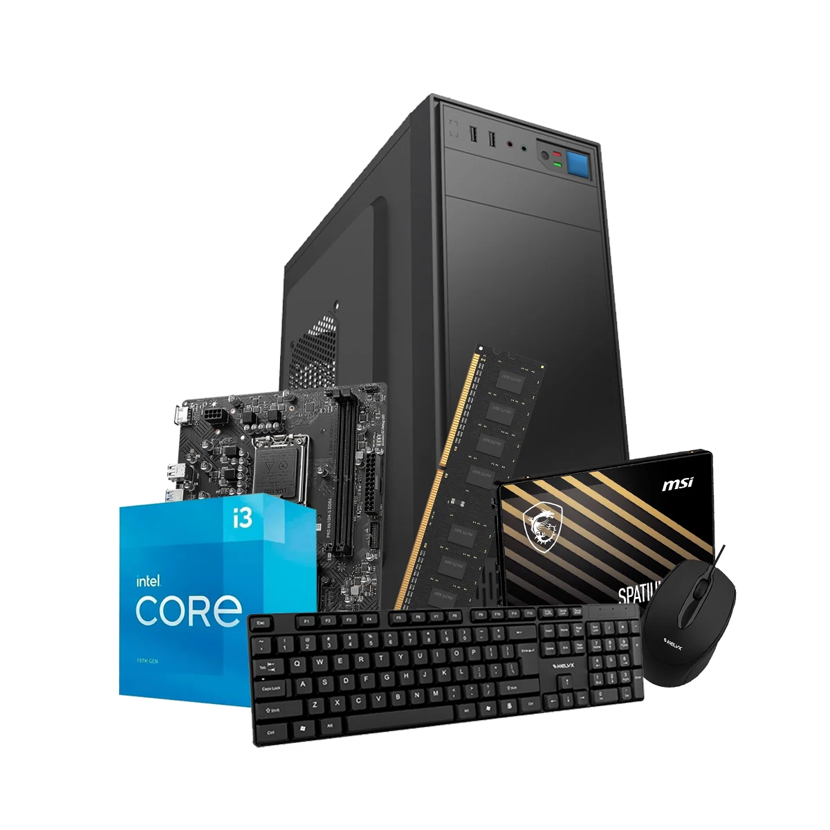 Pc Kelyx Intel Core i3 12100 8G SSD 480Gb (MSI)