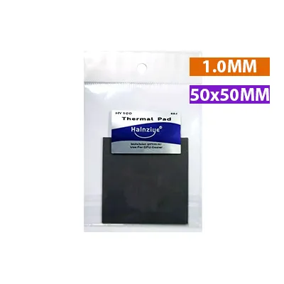 Silicona thermal pad pad térmico halnziye hy100 50x50x1.0mm 3w/m-k para mother placa de video
