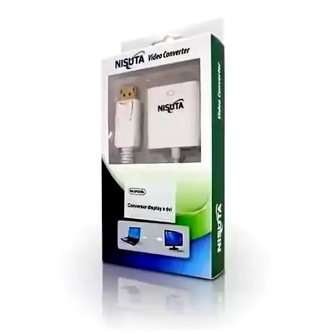 [NSDPDVBL] Adaptador display port A DVI Nisuta Full HD 1080p 