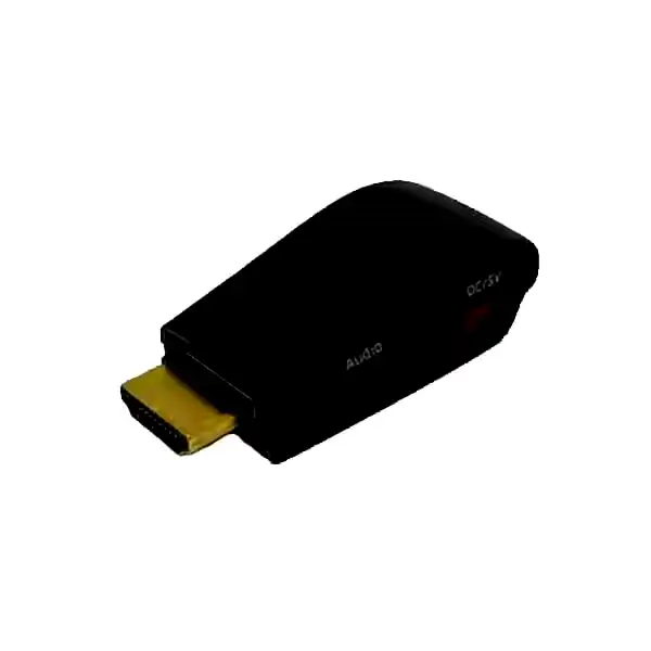 [09-031A] Adaptador HDMI a VGA Full HD 1080p Int.co c/audio Aliment. PC PS4 