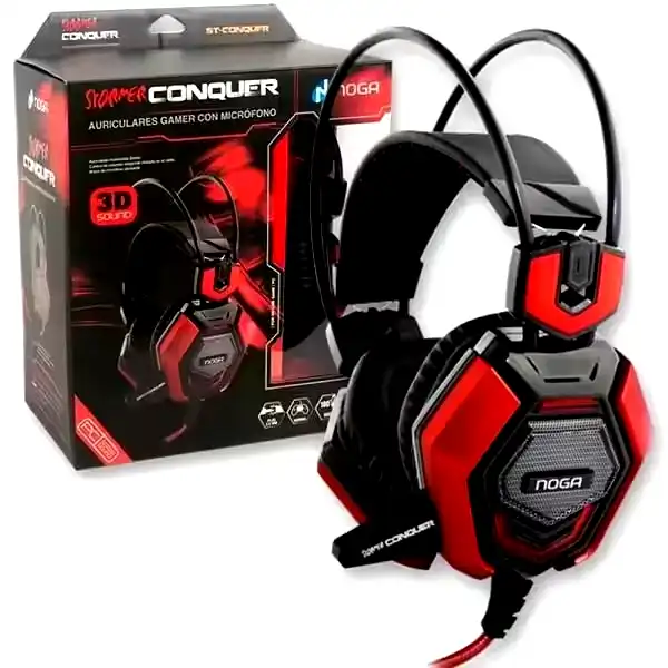 [ST-CONQUER] Auricular Noga Stormer Conquer acolchado 2 conectores 