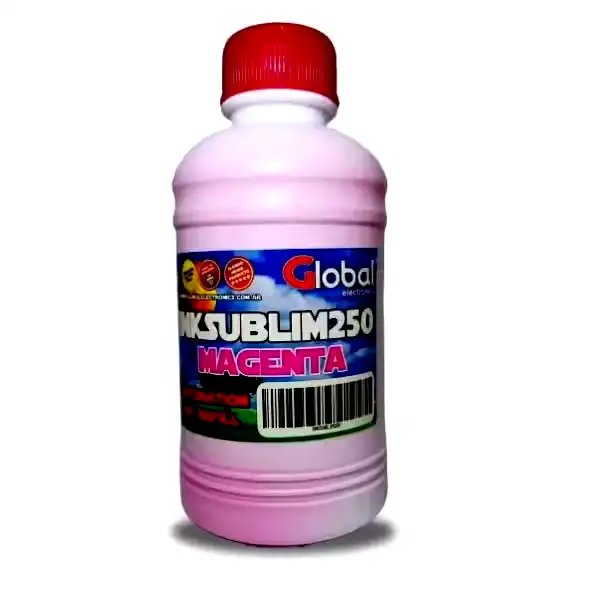 [INKSUBLIM250] Botella de tinta alternativa sublimación premium Global magenta 250cm3 