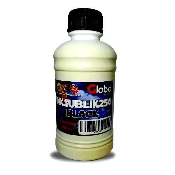 [INKSUBLIK250] Botella de tinta alternativa sublimación premium Global negro 250cm3 