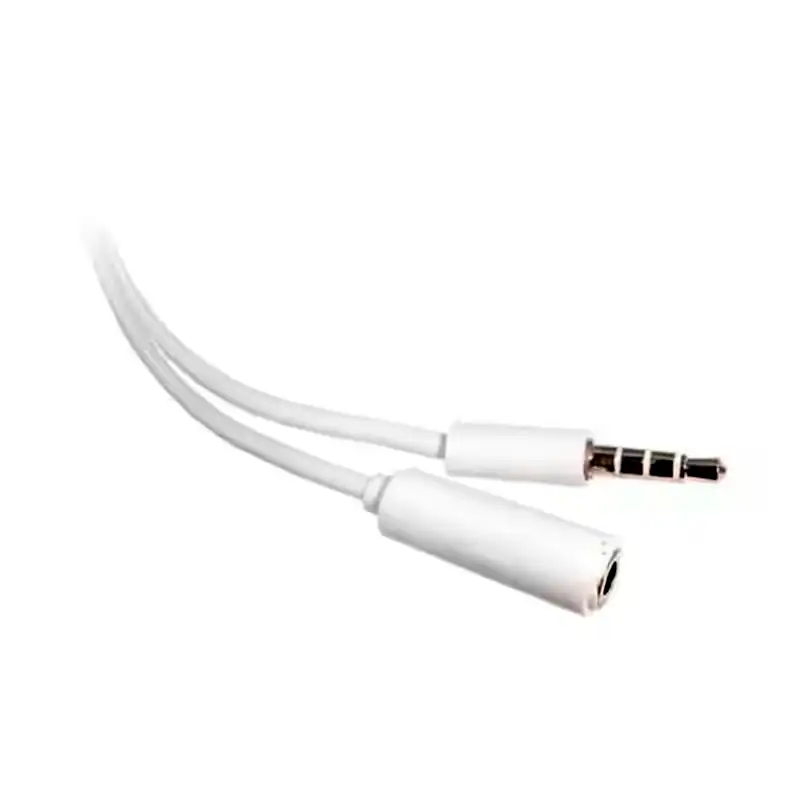 [NSCAU35SAL14] Cable audio alargue extensión miniplug 3.5mm 4 secciones H/M 1mt Nisuta 