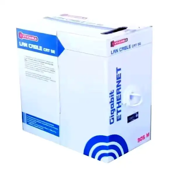 [SCC300BL] Cable UTP Cat 5E VT-Cable interior bobina 305mts rollo blanco 