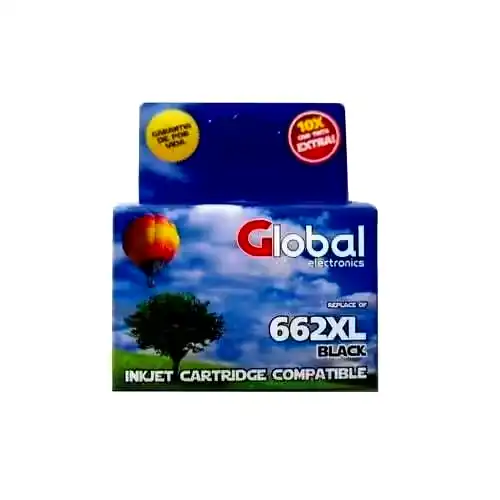 [INKCARTHP662XLK] Cartucho alternativo Global HP 662 XL Negro 21Mls 