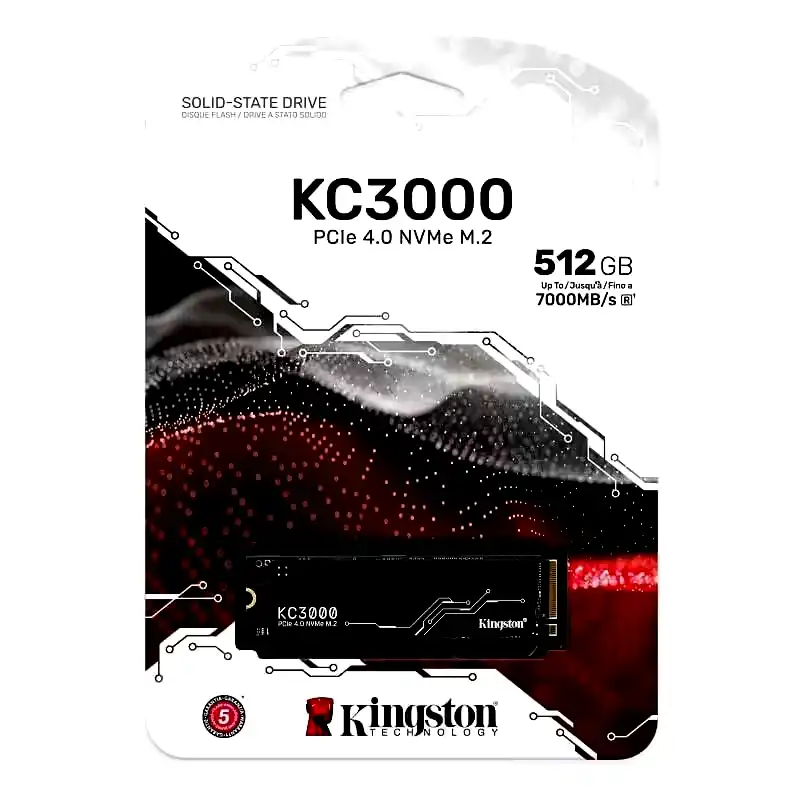 [SKC3000S/512G] Disco SSD M.2 NVMe Kingston 512GB KC300 PCIe 4.0 7000MB/s 
