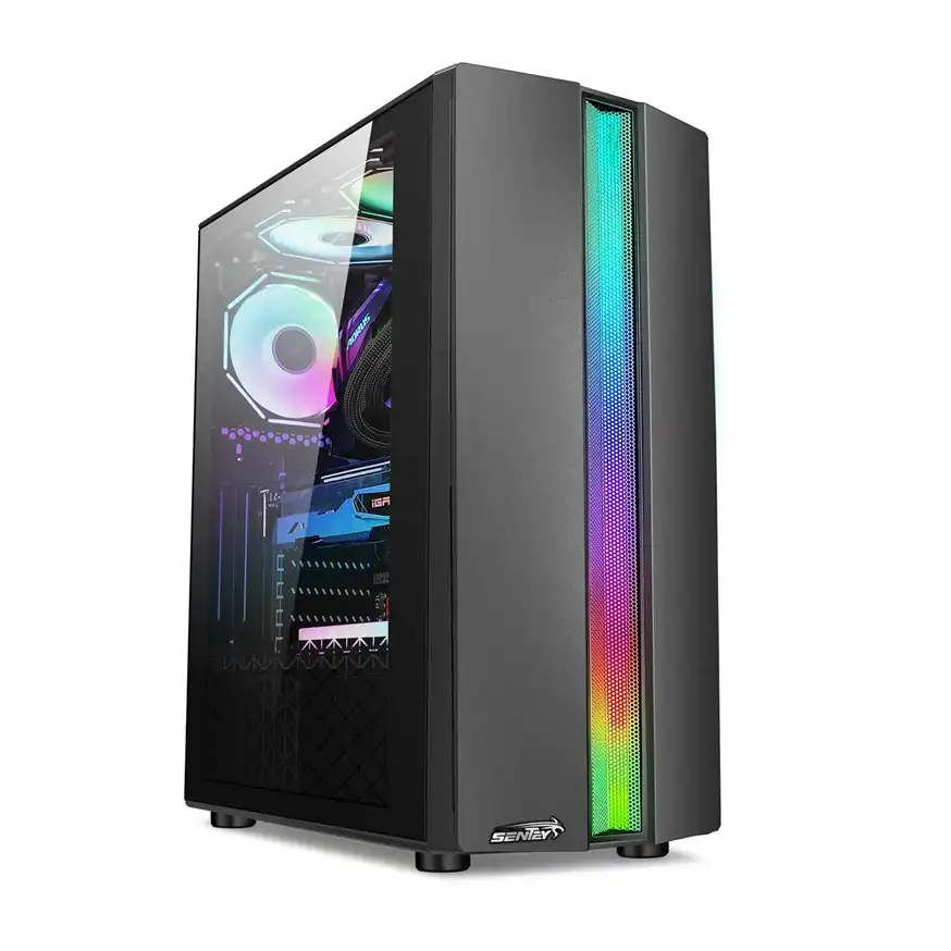 Gabinete Sentey R20 acrílico rgb atx 1 cooler