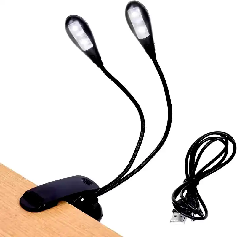 [YHX-906H] Lampara de luz LED doble tipo atril recargable usb 