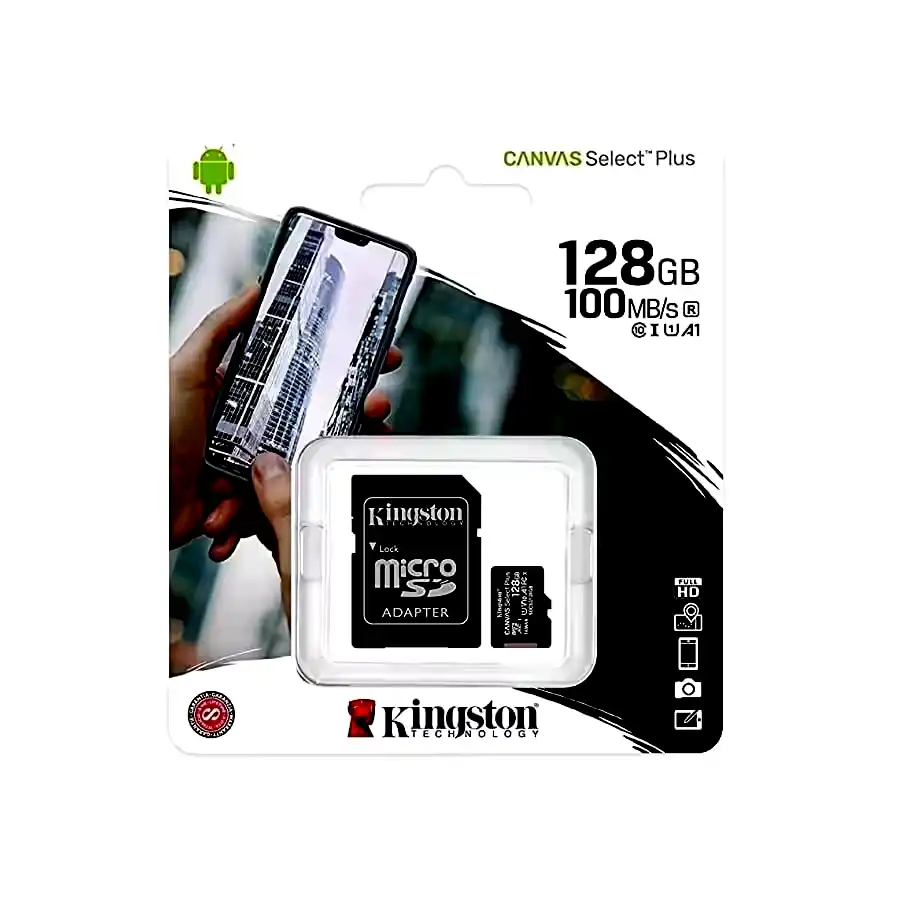 [SDCS2/128GB] Memoria MicroSD XC Kingston 128GB C10 Canvas Select Plus 100 MB/s 
