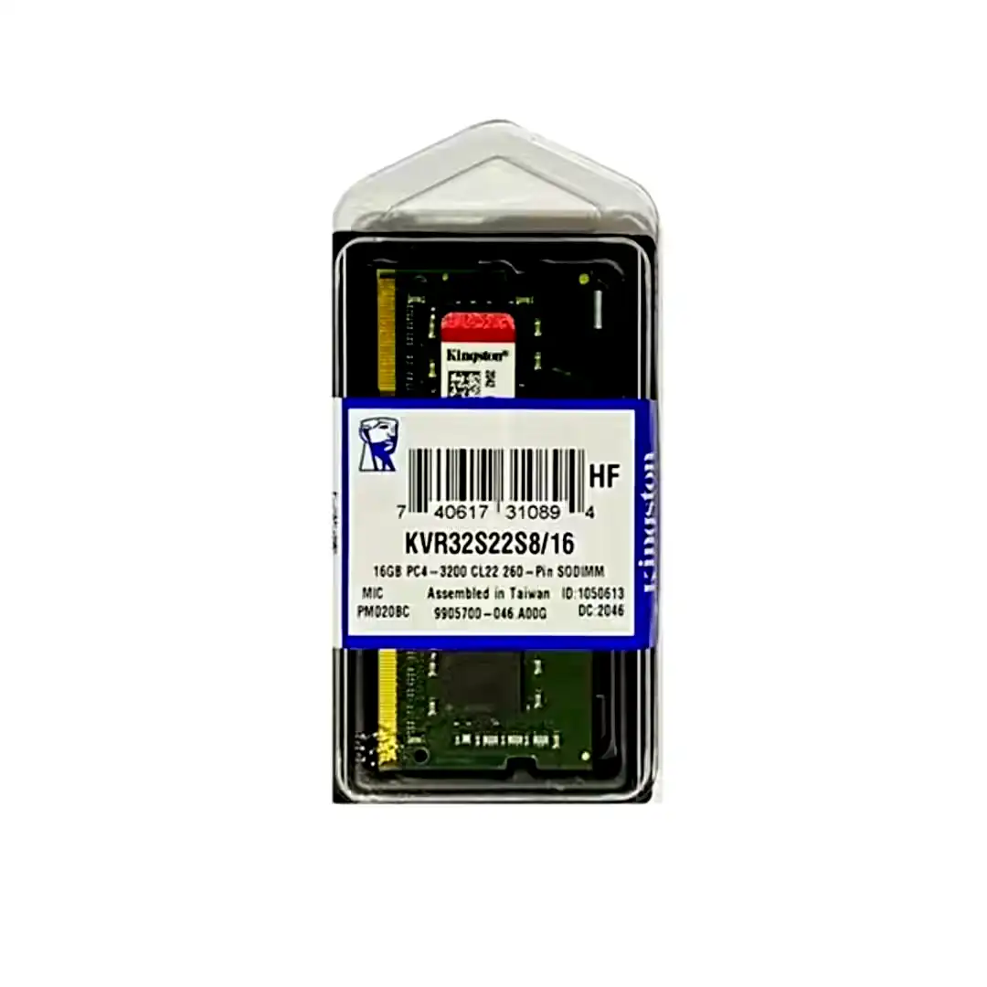 [KVR32S22S8/16] Memoria Ram Kingston 16GB 3200Mhz DDR4 NO ECC SODIMM