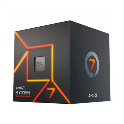 [100-100000592BOX] Microprocesador Amd Ryzen 7 7700 3.8/5.3GHz Turbo 8 Núcleos c/cooler c/video AM5 