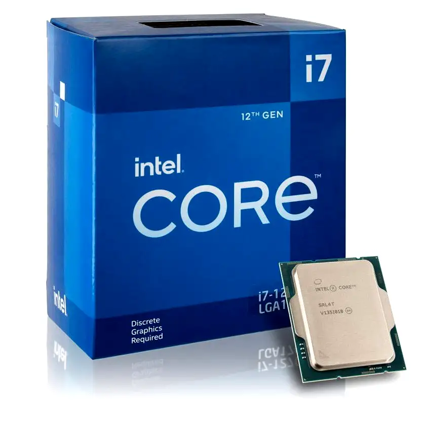 [BX8071512700F] Microprocesador Intel Core i7 12700F 3.6/4.9GHz Turbo 12 Núcleos s1700 s/video 