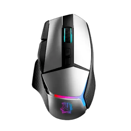 [RAP-MOU-LED-9BOT] Mouse Raptor Storm Grip 9 botones 8000DPI retroiluminado