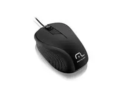 [MO222] Mouse Multilaser MO222 USB negro textura de goma 