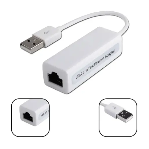 [KL001] Placa de red USB 2.0 a RJ45 ethernet 5-8mbps Int.co OUTLET