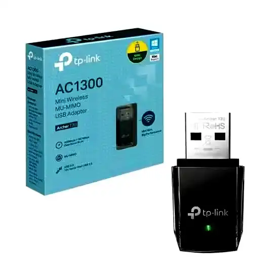 [ARCHER-T3U] Placa de red wifi usb Tp-Link Archer T3U mini AC1300 doble banda Mu-Mimo