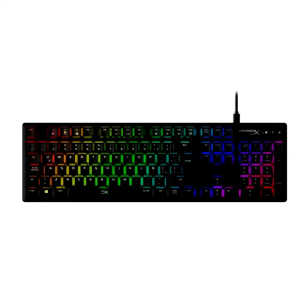 [4P4F6AI] Teclado gamer mecánico Hyperx Alloy Origins RGB Red Switch HX-KB6RDX-LA