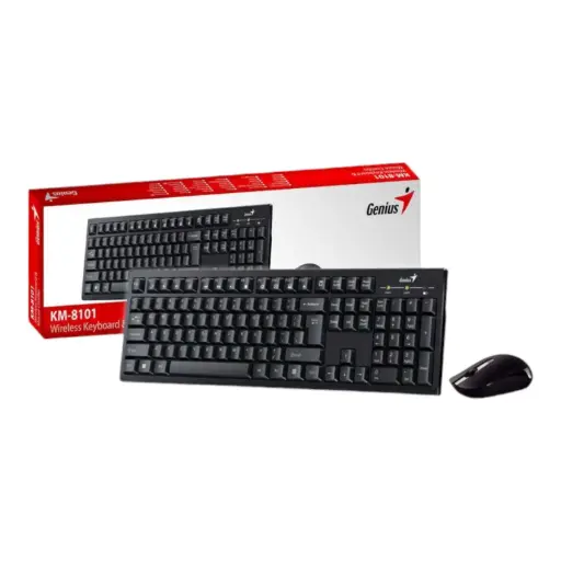 [31340014401] Teclado y mouse inalámbrico Genius KM-8101 negro