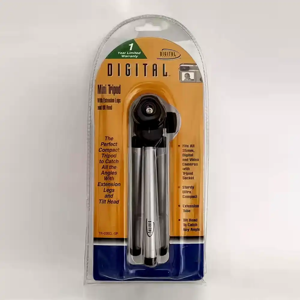 [TR-036CL-SP] Mini trípode soporte compacto para cámaras con patas extensibles con rosca universal 