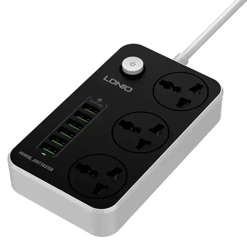 [SC3604] Prolongador zapatilla 3 tomas + 6 usb 3.4a Ldnio