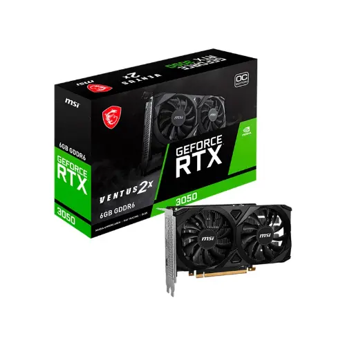 [RTX 3050 VENTUS 2X 6G OC] Placa de video MSI RTX 3050 Ventus 2X OC 6GB GDDR6