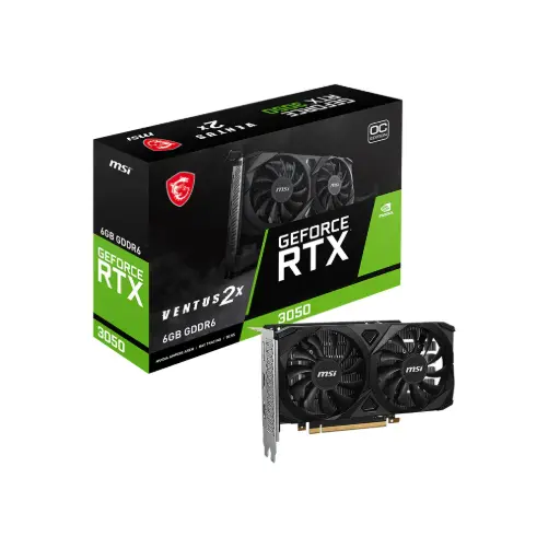 [RTX 3050 VENTUS 2X 6G OC] Placa de video MSI RTX 3050 Ventus 2X OC 6GB GDDR6
