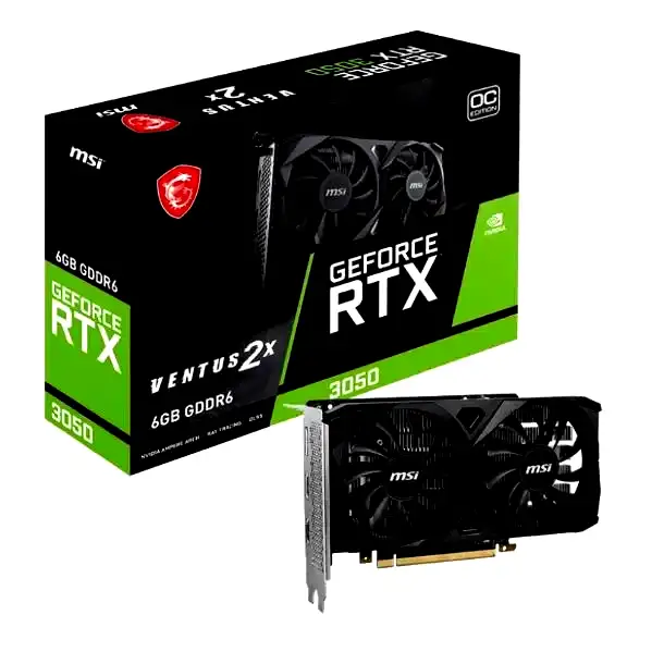 [RTX 3050 VENTUS 2X 6G OC] Placa de video MSI RTX 3050 Ventus 2X OC 6GB