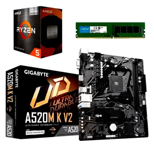 [COMBO-AMD15] Combo Amd Ryzen 5 5600GT / Placa A520 / Ram 8GB 3200MHz c/video