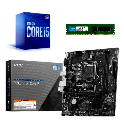 [COMBO-INTEL10] Combo Intel I5 10400 / Placa H510 / Ram 8GB 3200MHz c/video