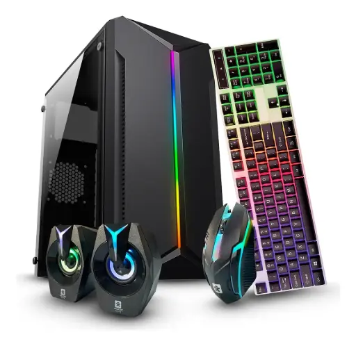[AL-K37] Gabinete Kit Gamer Aluna AL-K37 con fuente 520W