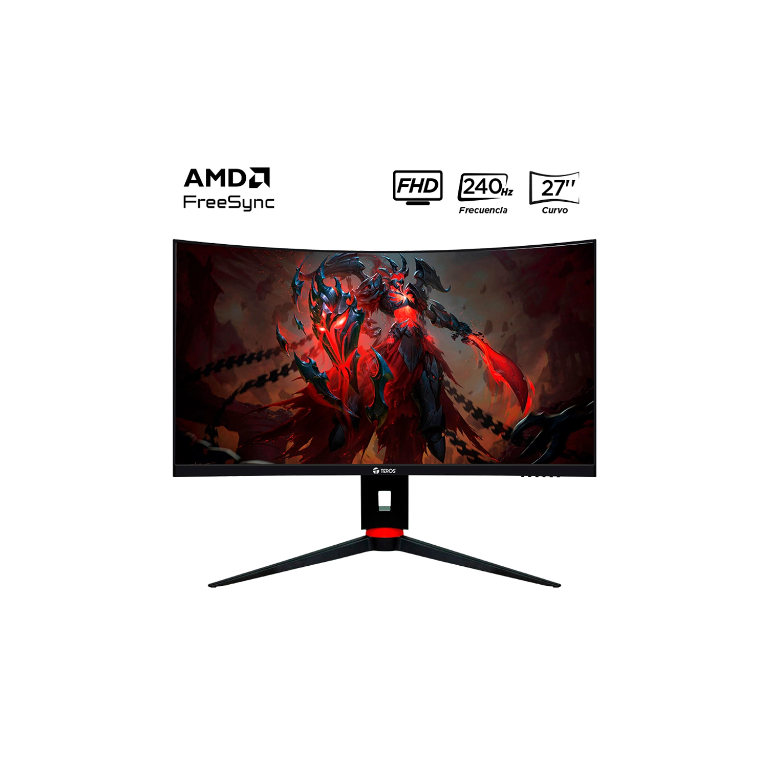 [TE-2764G] Monitor Teros TE-2764G Gaming 27" Curvo VA FHD (1920 x 1080) 240Hz 1ms Ficha USA