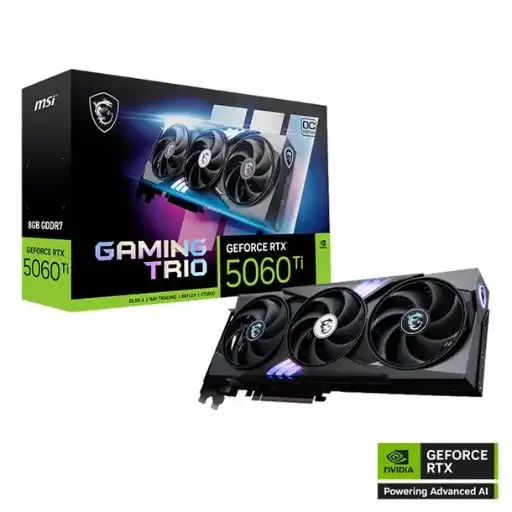 [RTX 5060 Ti 8G GAMING TRIO OC] Placa de video MSI RTX 5060 Ti 8G GAMING TRIO OC