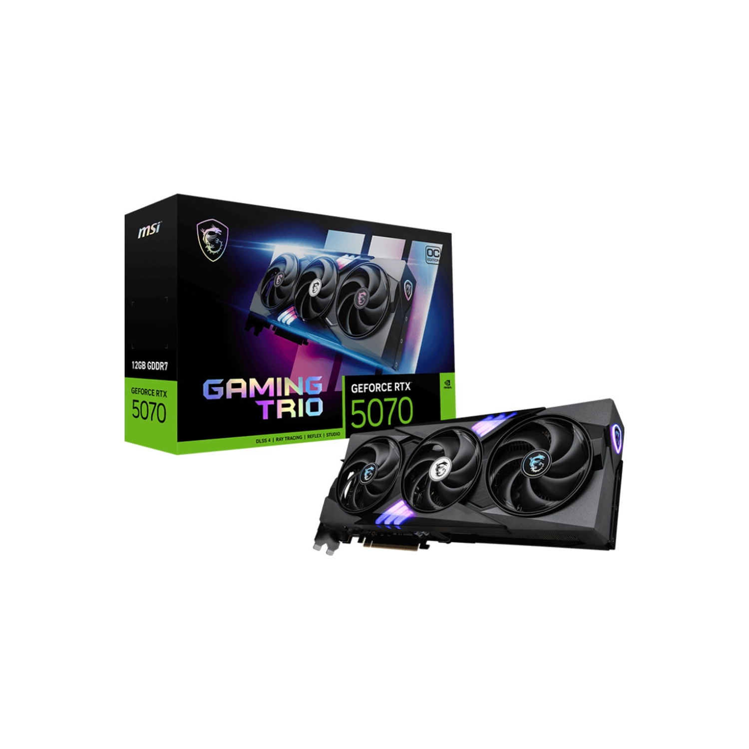 [RTX 5070 12G GAMING TRIO OC] Placa de video MSI RTX 5070 12G GAMING TRIO OC