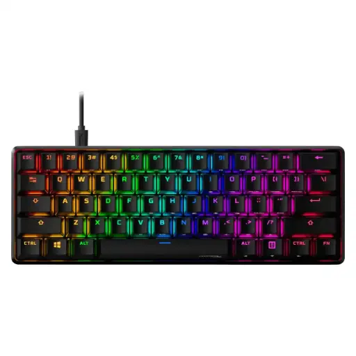 [4P5N4AA#ABA] Teclado Mecánico HyperX Alloy Origins 60 Switch Red US Negro