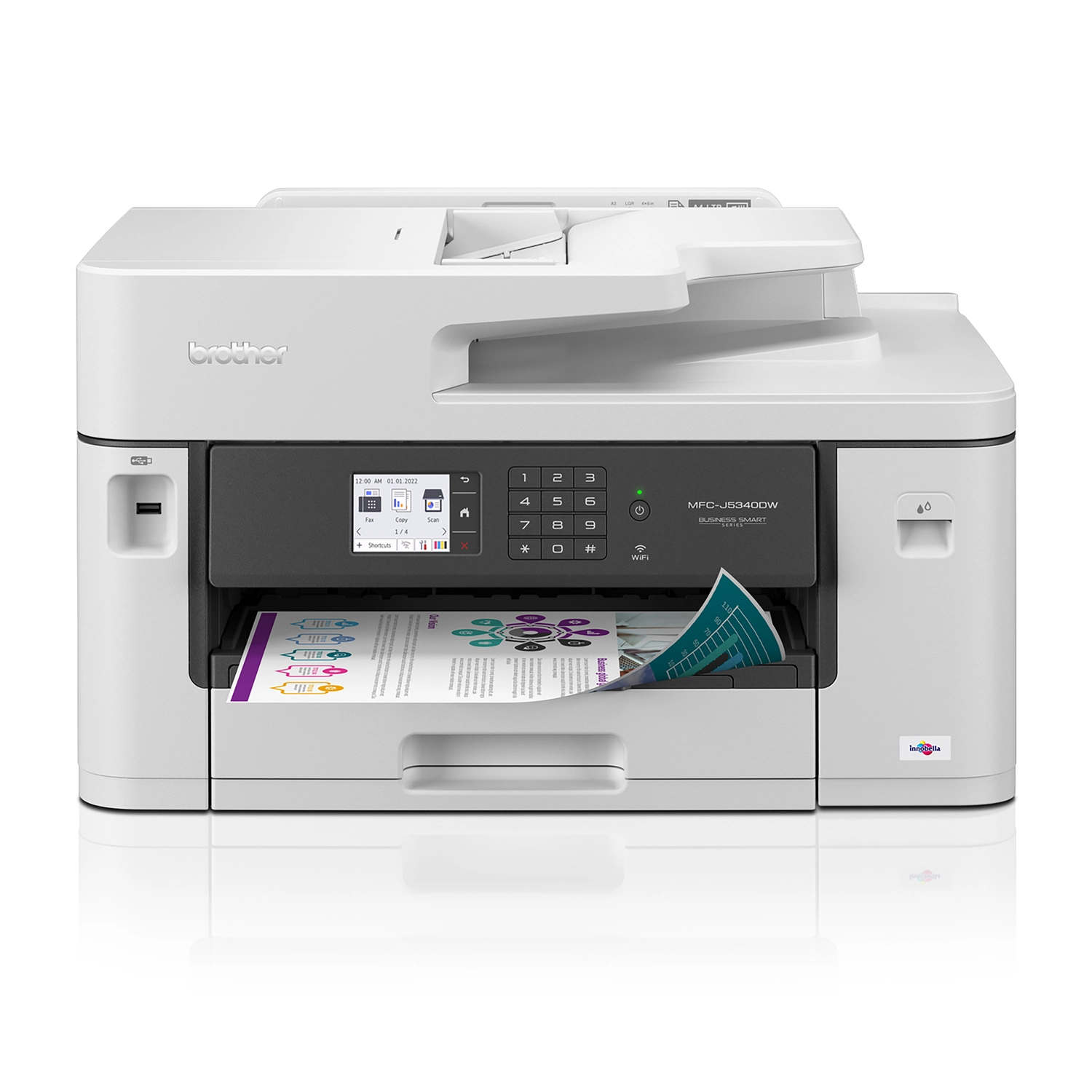 [MFCJ5340DW] Impresora Multifunción Sistema Continuo Brother MFC-J5340DW inkjet A3 FAX