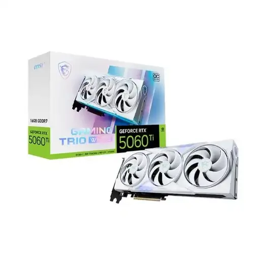[912-V535-025] Placa de video MSI RTX 5060 Ti Gaming Trio OC 16GB blanca