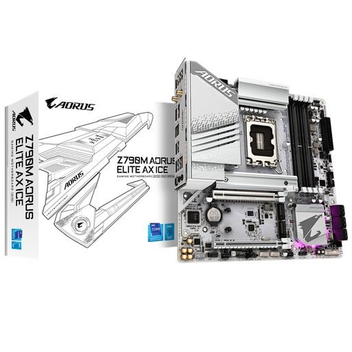 [Z790M AORUS ELITE AX ICE] Placa Madre Gigabyte Z790M Aorus Elite AX Ice s1700 DDR5