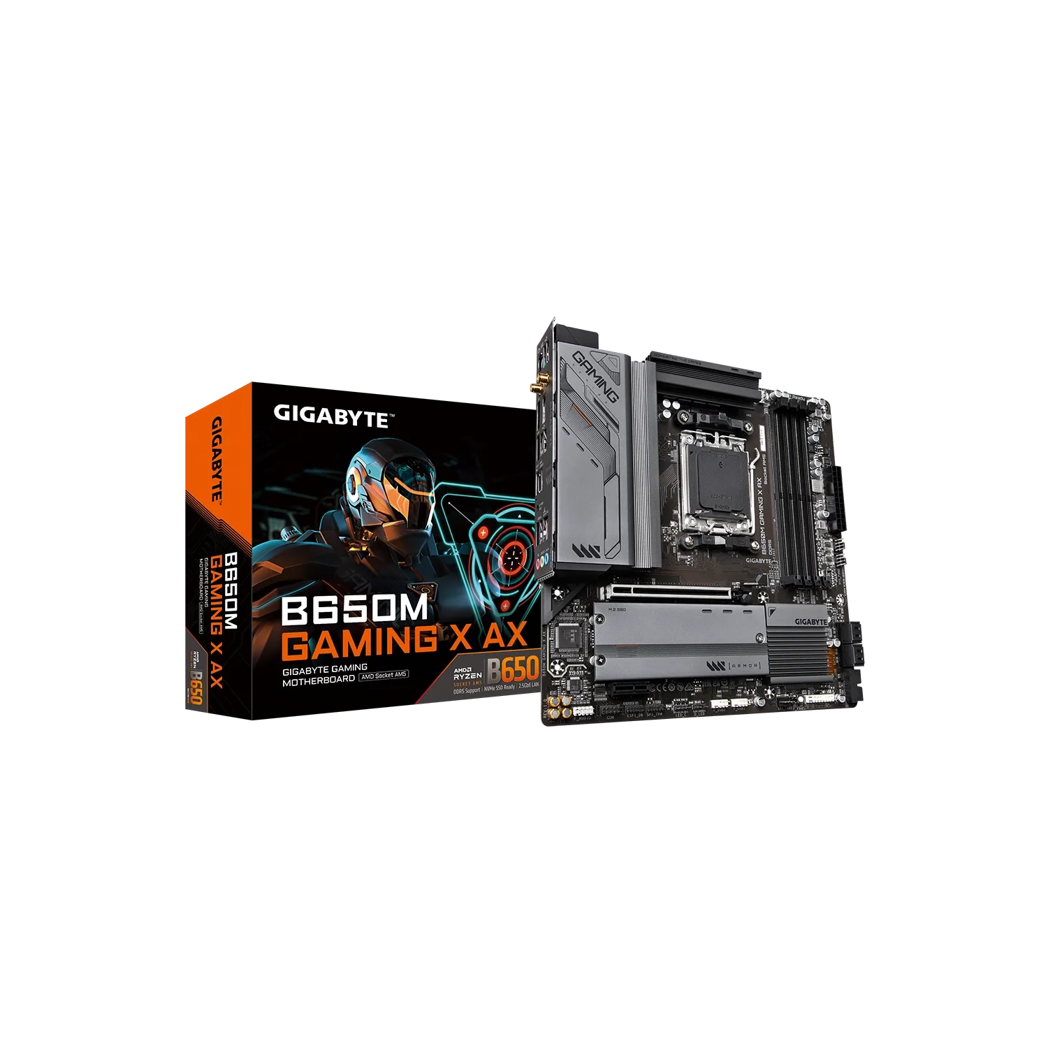 [B650M GAMING X AX] Placa Madre Gigabyte B650M Gaming X AX AM5 DDR5