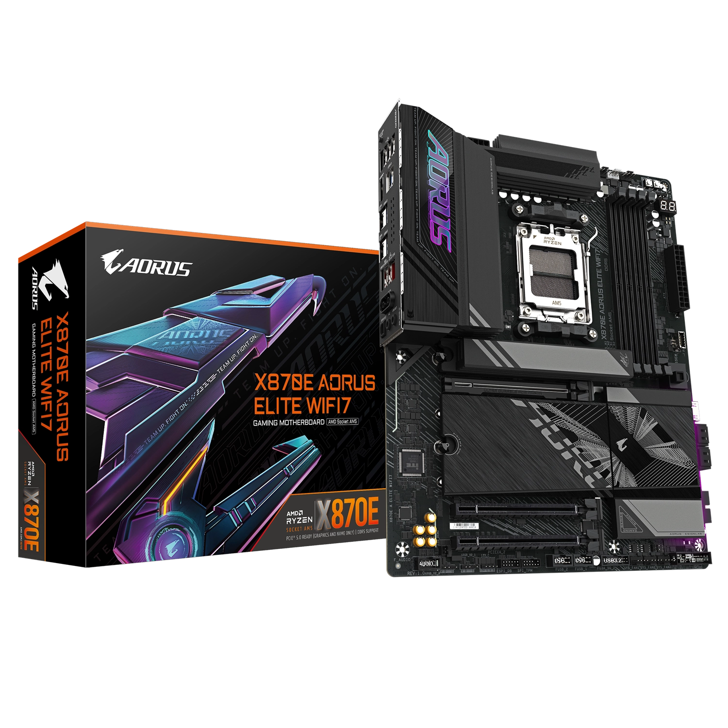 [X870E A ELITE WIFI7] Placa Madre Gigabyte X870E Aorus Elite Wifi7 AM5 DDR5