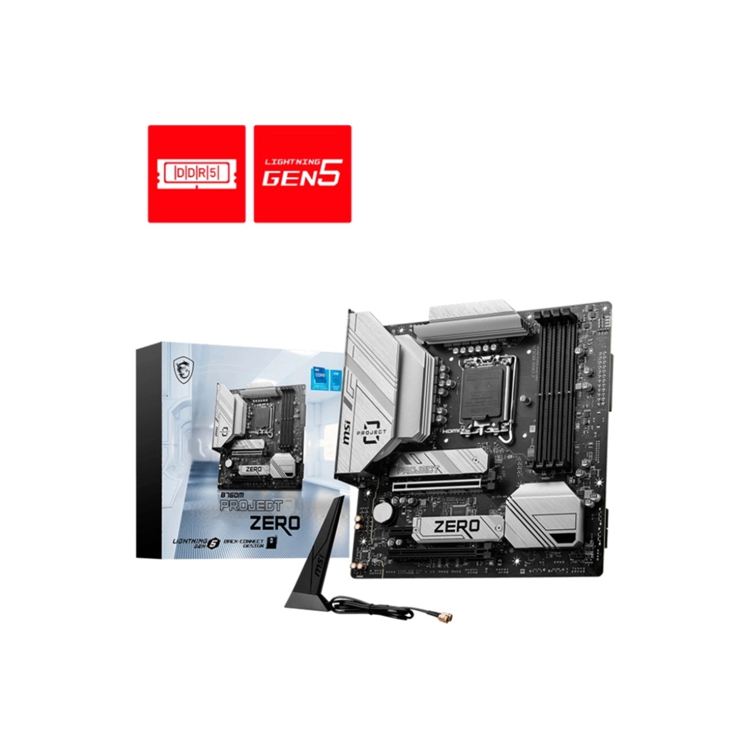 [B760M PROJECT ZERO] Placa Madre MSI B760M Project Zero s1700 DDR5