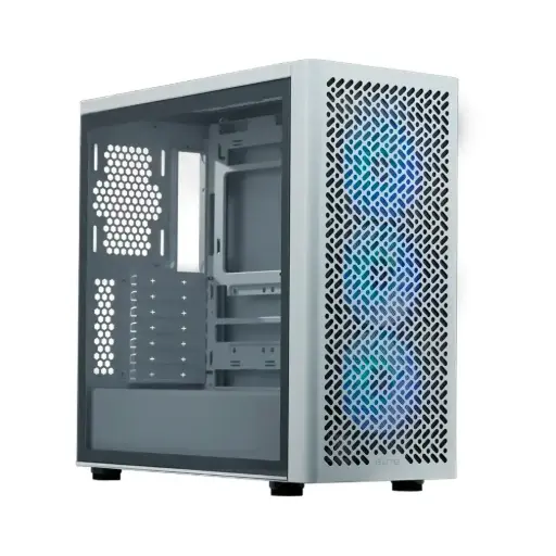 [E502-WGNN-S00] Gabinete Cooler Master Elite 502 blanco 3 coolers rgb vidrio temp