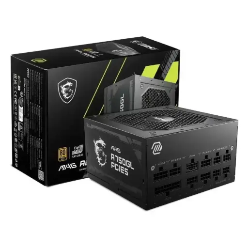 [306-7ZP8B21-CE0] Fuente pc MSI MAG A750GL 750W 80 Plus Gold PCIe 5.0 ATX