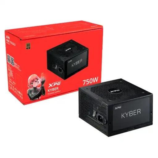 [KYBER750G-BKCAR] Fuente pc XPG Kyber 750W 80 Plus Gold ATX