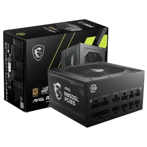 [306-7ZP8A21-CE0] Fuente pc MSI MAG A850GL 850W 80 Plus Gold PCIe5 ATX