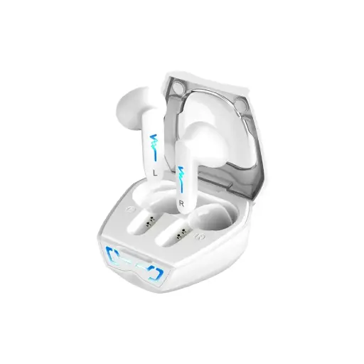 [HS-M920BT] Auricular bluetooth Genius HS-M920BT Blanco BT 5.3 táctil llamadas