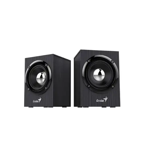 [SP-HF385BT] Parlantes Genius 2.0 USB Bluetooth 4W Madera SP-HF385BT c/control de volumen 