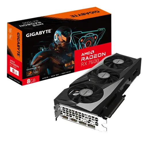 [GV-R76GAMING OC-8GD] Placa de video Gigabyte RX 7600 Gaming OC 8G GDDR6
