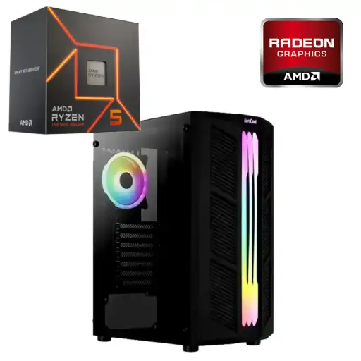 [CPU-AMD17] CPU AMD AMD Ryzen 5 7600 SSD NVMe 500GB RAM DDR5 2x8GB Gabinete c/fuente 650W Wifi