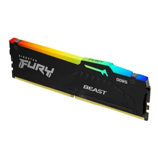 [KF564C32BBEA-16] Memoria RAM Kingston 16GB DDR5 6400Mhz Fury Beast RGB para PC